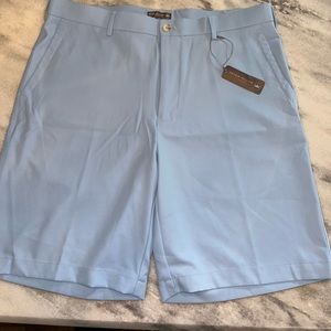 Peter Miller performance golf shorts 36” waist, 9” inseam light blue